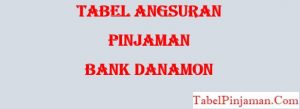 Tabel Angsuran Pinjaman Bank Danamon