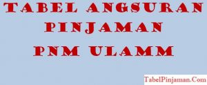 Tabel Angsuran Pinjaman PNM ULaMM
