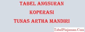 Tabel Angsuran Tunas Artha Mandiri, Syarat 2021