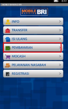 Bayar Indihome Lewat Mobile Banking BRI2
