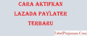 Cara Aktifkan Lazada Paylater