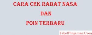 Cara Cek Rabat Nasa