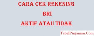 Cara Cek Rekening BRI Aktif atau Tidak