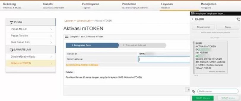 Cara Mendapatkan dan Aktivasi mToken BRI