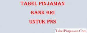 Tabel Pinjaman Briguna Untuk PNS