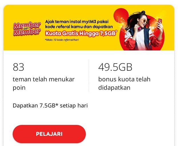 Kode Referral im3 Indosat Terbaru