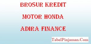 Brosur Kredit Motor Honda Adira Finance