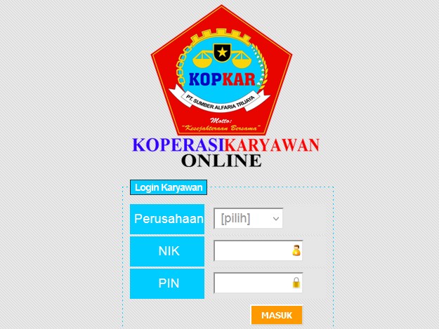 Koperasi Alfamart Login