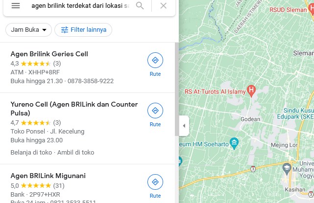 Agen Brilink Terdekat Dari Lokasi