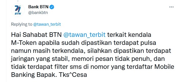 Cara Mendapatkan MTOKEN BTN