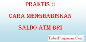 Cara Menghabiskan Saldo ATM BRI