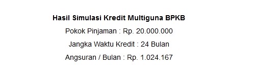Simulasi Clipan Finance