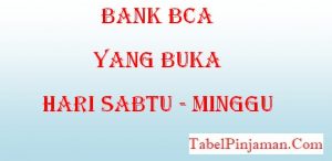 Weekend Banking BCA