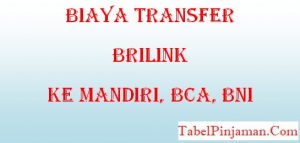Biaya Transfer BriLink ke Mandiri, BCA dan BNI