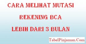 Cara Melihat Mutasi Rekening BCA