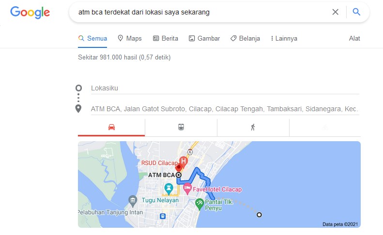 Cek ATM BCA Dari Lokasi Saya Sekarang