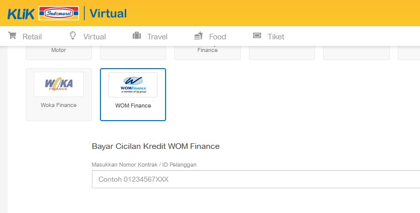 Cek Angsuran WOM Finance