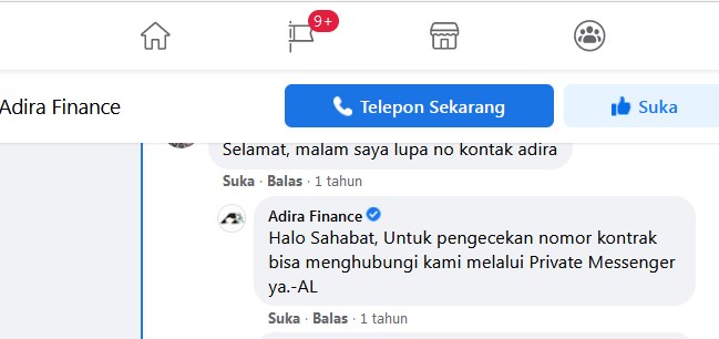 Cek Nomor Kontrak Adira