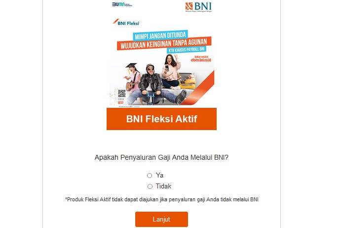 Pengajuan BNI Fleksi