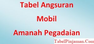 Tabel Angsuran Pegadaian Syariah Amanah