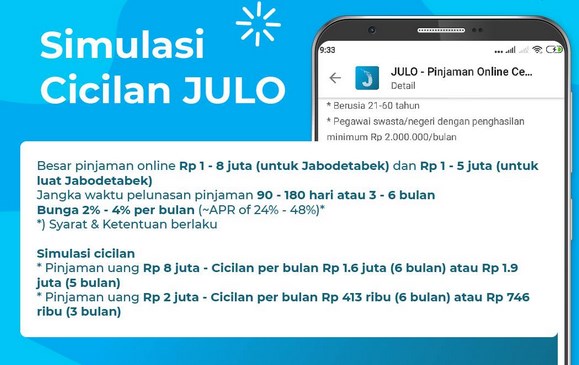 Tabel Simulasi Julo