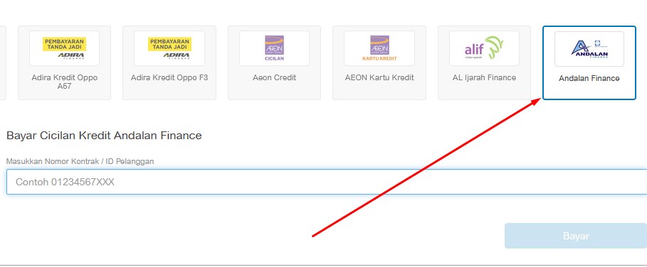 Cek Tagihan Andalan Finance