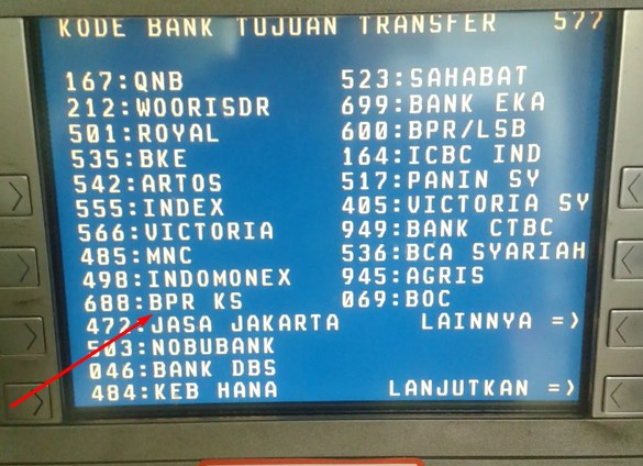 Kode Bank BPRKS