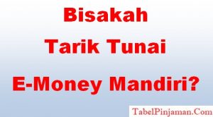 Tarik Tunai E Money