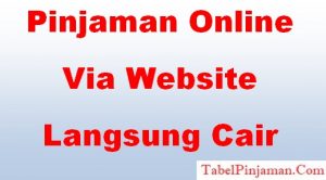 Pinjaman Online Via Web Langsung Cair