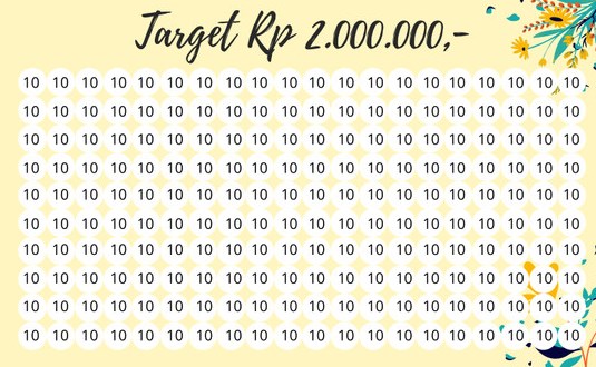 Tabel Tabungan Harian 3