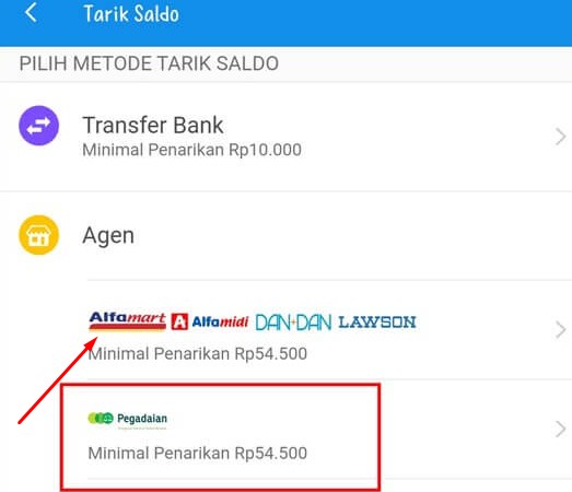 Ambil Uang DANA di Alfamart