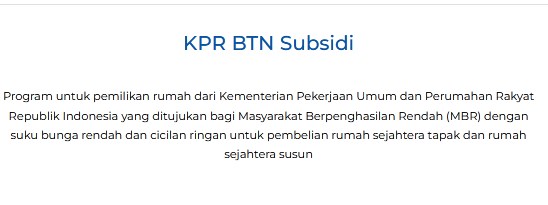 Cek Subsidi KPR BTN,
