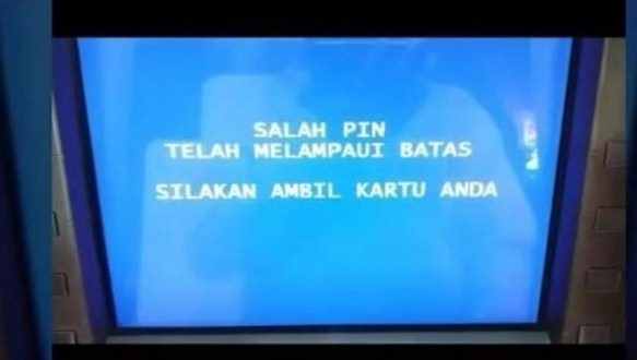 Pin ATM Salah