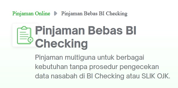 Pinjaman 200 Juta Tanpa BI Checking