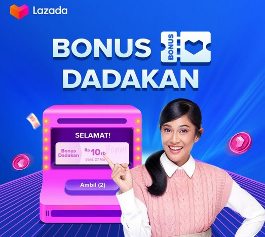 Cara Menggunakan Bonus Dadakan Lazada